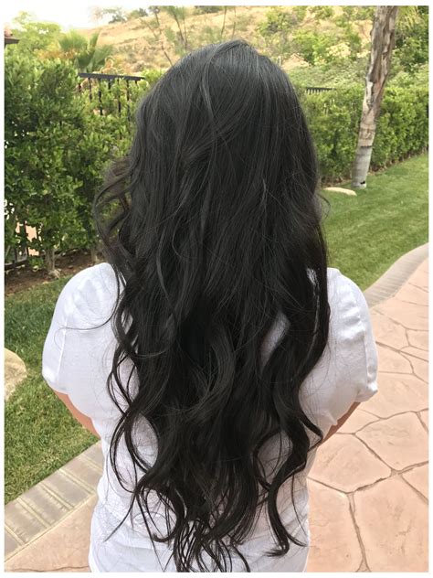 Long Black Wavy Hair Long Hair