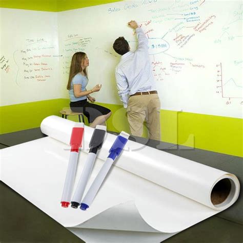 Even the whiteboard, a staple in classrooms and office spaces, has taken the digital leap, so you can pair the benefits of visual thinking, teaching, and collaboration with the convenience of technology. 2m x 60cm DRY WIPE Removable Whiteboard Vinyl Wall Sticker ...