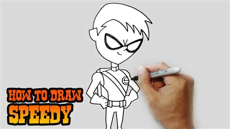 How To Draw Speedy Teen Titans Go Youtube