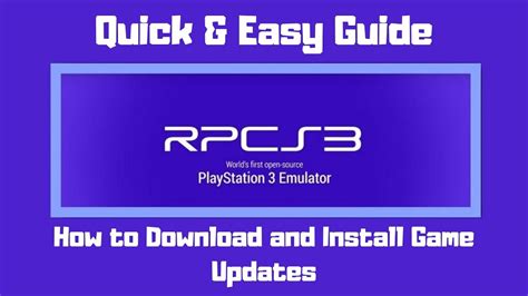 Rpcs3 Tutorial How To Download And Install Game Updates Ps3