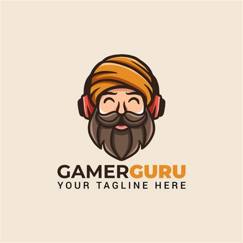 Gaming Guru Mascot Icon Design Vector Free Download