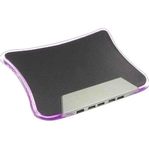 Light Up Mouse Pad With 4 Port Usb Hub Great Compliment To Any Office