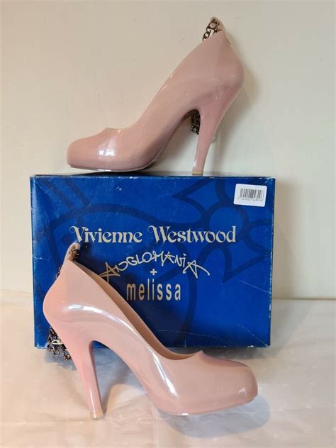 Vivienne Westwood Melissa Skyscraper Heel Shoes With Chain Ankle Strap