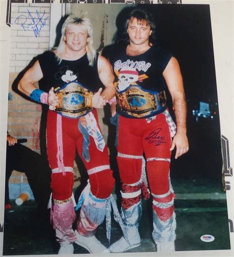 Ricky Morton And Robert Gibson Signed Rock N Roll Express 16x20 Photo Psadna Wwe