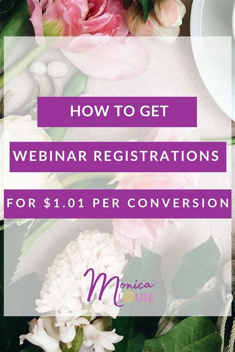 How To Get Webinar Registrations For 101 Per Conversion Webinar