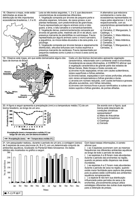 Atividades Biomas Brasileiros Atividades De Geografia Vrogue Co