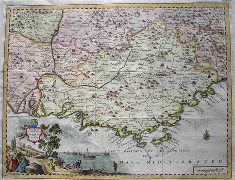 Provence Carta Geografica Del Governo Della Provenza Michael