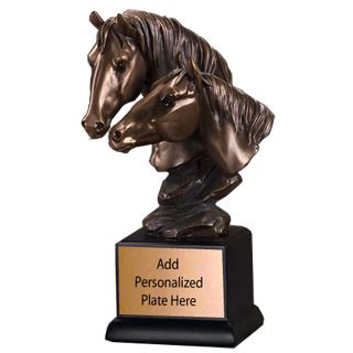 Double Horse Heads Trophy - 9.5
