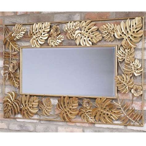 Gold Leaf Mirror Wall Mirrors Decorative