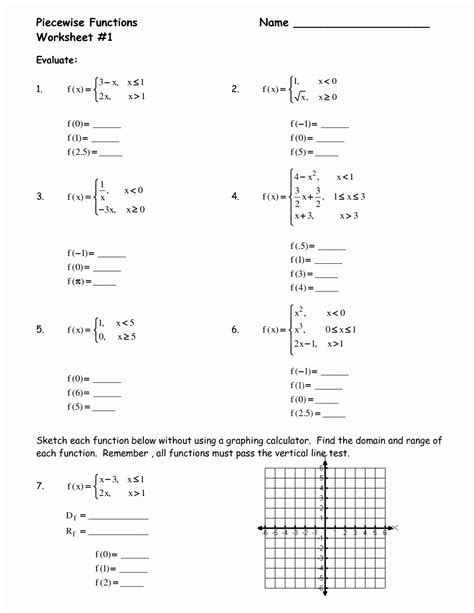 50 Algebra 1 Functions Worksheet