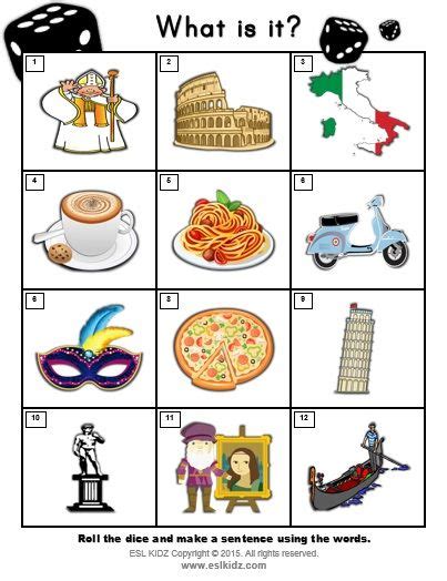 Italy Worksheets For Kindergarten Worksheets With Answers