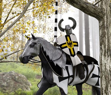 Teutonic Knight 3D Rendering | RenderHub Gallery
