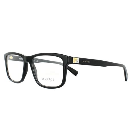 Versace Eyeglasses Frames 3253 Gb1 Black 55mm Mens 8053672799637 Ebay