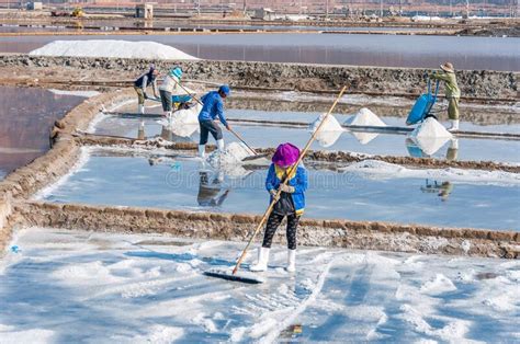 Salt Making In Vietnam Editorial Stock Photo Image Of Evaporate