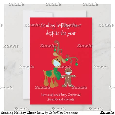 sending holiday cheer reindeer face mask zazzle reindeer face funny christmas cards