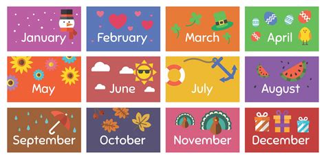 6 Best Printable Months Of The Year Chart