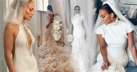 Jennifer Lopez Is A Vision In Three Beautiful Wedding Dresses From