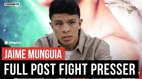 Jaime Munguia Ready For Canelo Alvarez Fight Full Post John Ryder