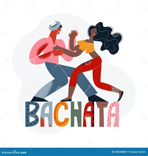 Bachata Party Text With High Heeled Shoe Silhouette Vector