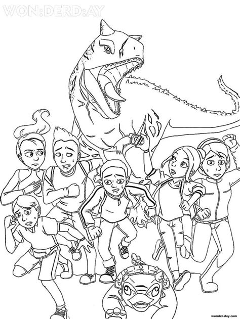 Jurassic World Camp Cretaceous Coloring Pages Netflix Dinosaur Coloring Pages Jurassic