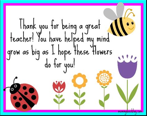 A teacher's thank you to a student for a great year: Thank You Teacher Quotes From Students. QuotesGram