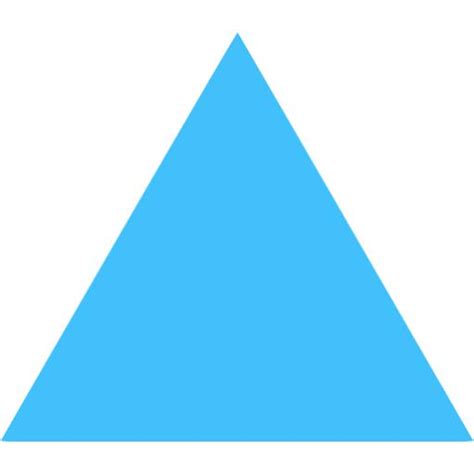 Caribbean Blue Triangle Icon Free Caribbean Blue Shape Icons