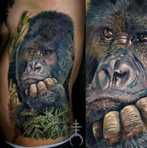 32 Best Mean Gorilla Face Tattoo Images On Pinterest