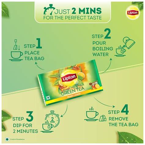 Buy Lipton Green Tea Bags Honey Lemon 100 Pcs Online At Best Price Of