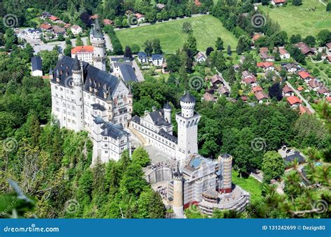Famous Tourist Attraction In The Bavarian Alps Neuschwanstein Castle