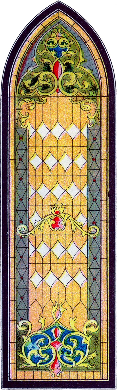 Vintage Stained Glass Church Window Image The Graphics