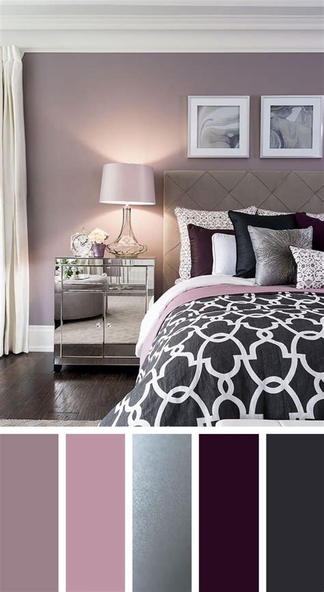 Elegant Silver Plum And Lavender Palette Best Bedroom Colors Bedroom