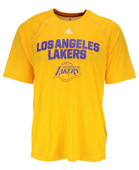 Browse majestic's lakers nba finals store for the latest lakers champs shirts, hats, hoodies and more champs gear men, women, and kids from majestic! Lyst - Adidas Men's Los Angeles Lakers Net Up Climalite T ...