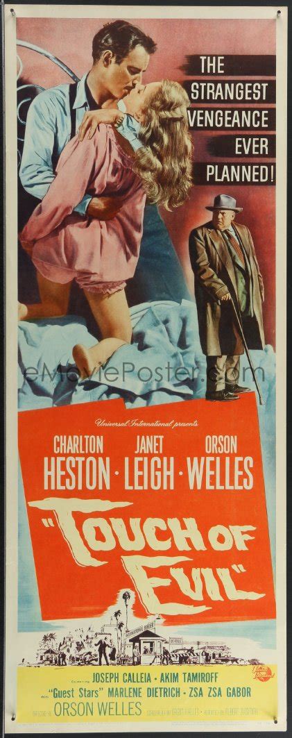 4d0239 touch of evil insert 1958 orson welles classic charlton heston kisses