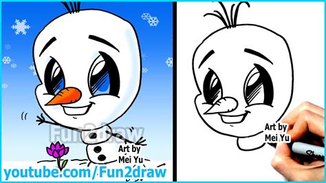 How To Draw Disney Characters Olaf From Frozen