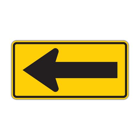 W1 6 1 Direction Large Arrow Hall Signs