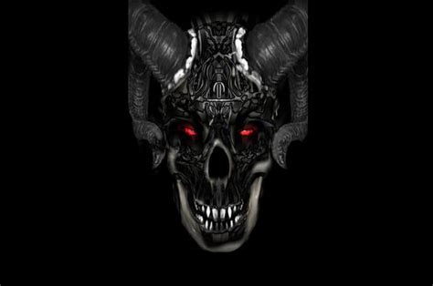 Demonic Knight Black Devil Evil Hell Skull Skulls Hd Wallpaper
