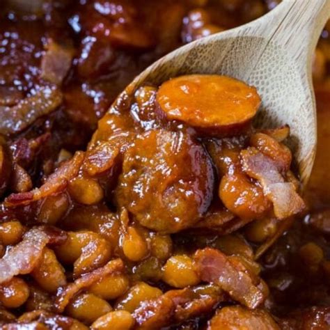 Baked Beans With Smoked Sausage Spicy Southern Kitchen