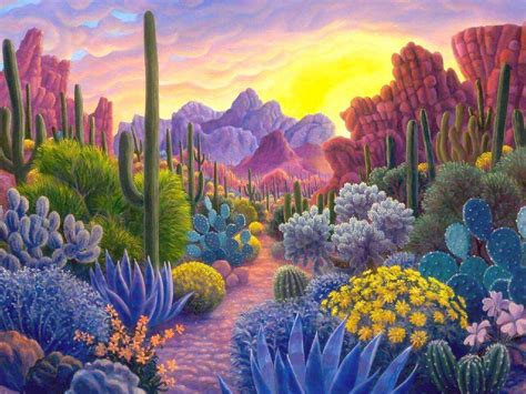 Stephen Morath 1954 Desert Art Art Painting Cactus Art