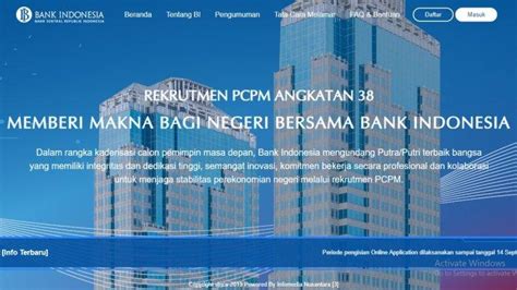 Lowongan Kerja Bank Indonesia Atau Bi Pcpm 38 Disiapkan Menjadi