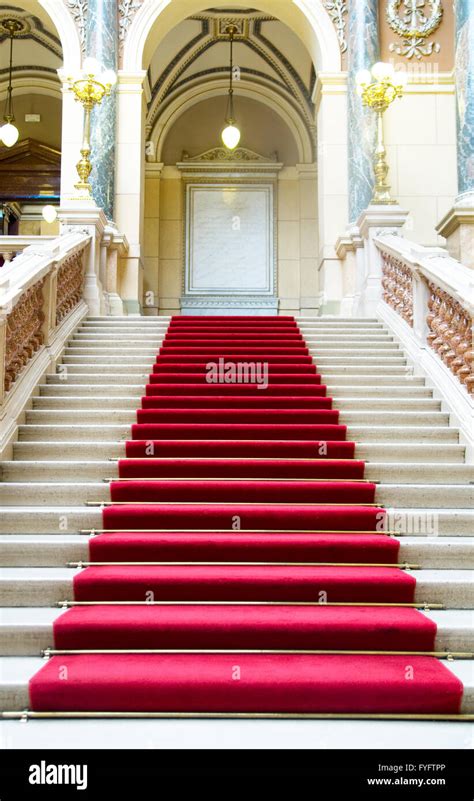 Red Carpet Stairs Stock Photo Alamy