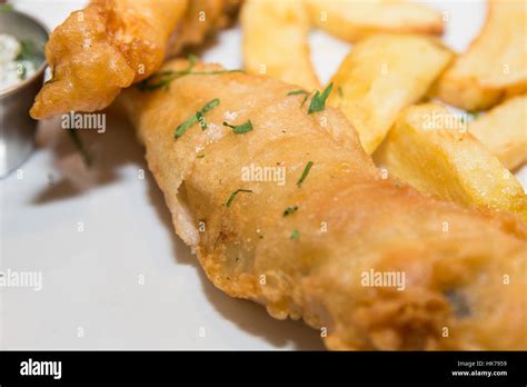 A Traditional Pub Fish And Chips Stock Photo Alamy