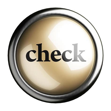 Check Word On Isolated Button 6375752 Stock Photo At Vecteezy