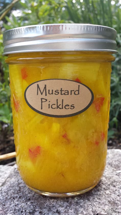 Mustard Pickles Canning On Sundays Mustard Pickles Canning Recipes