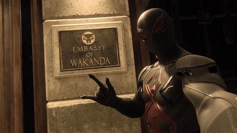 Spider Mans Wakanda Tribute Black Cat Suit Rspidermanps4