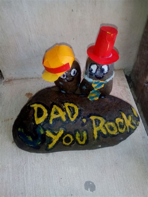 Fathers Day Rock Art Thriftyfun