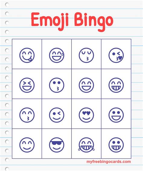 Pages In The Pdf Emoji Bingo How Well Do You Know Your Emoji Free Printable Bingo