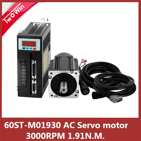 60ST M01930 220 V 0 6KW 3000 Rpm AC Servo Motor 1 91N M 600 W