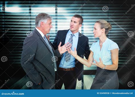 Composite Image Of Business People Having A Disagreement Stock Photo