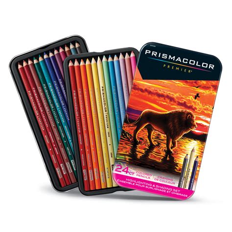 Prismacolor Premier Thick Core Colored Pencil Set 24 Pencil Set