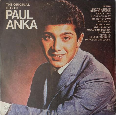 Paul Anka The Original Hits Of Paul Anka 1982 Blue Label Vinyl Discogs